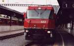 Ge 6/6 III 652 im Mai 2000 in Klosters am Nordportal des Veraina-Tunnels.