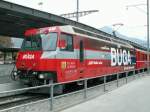 RE nach Scuol-Tarasp mit Ge 4/4 III 646 am 01.05.10 in Landquart  