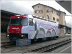 Die UNESCO Lok Ge 4/4 III 650  Seewis-Valzeina  steht in Samedan. (08.05.2010)