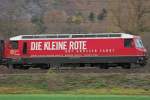 Ge 4/4 III 650 Werbung: Die Kleine Rote  05.11.05 Unterrealta