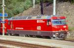 RhB - Ge 4/4 III 652  VAZ/OBERVAZ LENZERHEIDE-VALBELLA  am 23.08.2000 in Reichenau - Drehstrom-Universallokomotive - bernahme 05.11.1999 - SLM/ABB - 3200 KW - Gewicht 62,00t - LP 16,00m - zulssige