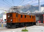 RhB - 125 Jahre Feier der RhB in Landquart mit der Ge 4/6 353 auf der Werkstätte Drehscheibe am 10.05.2014