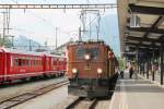 Jubiläum,125 Jahre RhB.Museumslok Ge4/6 Nr.353(SLM/MFO 1914)in Landquart.Eine Ge4/6,die Nr.391(SLM/AEG 1913)befindet sich im Deutschen Technikmuseum in Berlin.24.07.14 