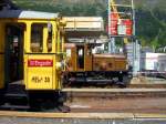Ge6/6l 414 und ABe4/4 30 am 23.8.08 mit Hochzeitsz�gen in Pontresina.Von Landquart bis Pontresina fuhr der Zug mit der Krokodiellok,danach stiegen die G�ste in den Berninazug um.