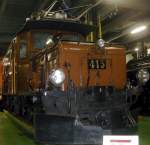 Ge6/6l 415 am 13.9.08 beim Unescofest im Depot Samedan.Die Lok wurde extra fr diesen Anlass poliert.(Gelnde war ffentlich zugnglich)