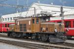 Die C'C' 414 ist aus dem Depot in Landquart herausgefahren um mit einem Extrazug nach St. Moritz zu fahren und wieder zurck. Landquart, 08.07.2012.