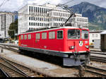RhB - Ge 6/6  707 bei Rangierfahrt im Bahnhof Landquart am 02.10.2020