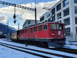 Ge 6/6 II 704 in Chur. 08. Januar 2021