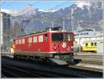 Die Churerlok in Landquart. Ge 6/6 II 702  Curia . (26.02.2008)