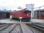 Die Ge 6/6 702 auf der Drehscheibe vor dem Depot Landquart. (ffentliche Fhrung) Am 11.07.08