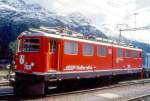 RhB - Ge 6/6 II 703  ST.MORITZ  am 30.08.1995 in St.Moritz - Universallokomotive - bernahme 05.04.1964 - SLM4516/MFO/BBC - 1776 KW - Gewicht 65,00t - LP 14,50m - zulssige Geschwindigkeit 80 km/h -