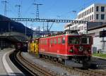 RhB: Gterzug mit Ge 6/6 704 auf Durchfahrt in Chur am 18.