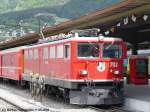RhB Ge 6/6 II 703  St.Moritz  mit den neuen Scheinwerfer am 11.05.2003 in Chur
