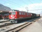 RhB,Lok Ge 6/6II am 18.02.02 in Landquart