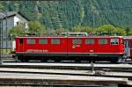 RhB 701 (BR Ge 6/6 II) wartet am 12.08.09 im Bahnhof St. Moritz auf ihren nächsten Einsatz.