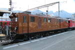 Für 1 Jahr zurück in ihrer alten Heimat Graubünden.Überführung der RhB Gleichstromlok  ex.Berninabahn Ge 4/4 Nr.81 (SLM/BBC 1916) nach Pontresina.Sie kam per Strassentransport