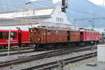Für 1 Jahr zurück in ihrer alten Heimat Graubünden.Überführung der RhB Gleichstromlok ex.Berninabahn Ge 4/4 Nr.81 (SLM/BBC 1916) nach Pontresina.Sie kam per Strassentransport von der Blonay-Chamby Museumsbahn wo sie seit 1970 beheimatet ist,nach Landquart.Bei der Auslieferung 1916 war sie die stärkste Elektro Schmalspurlok der Welt.Landquart 26.08.21