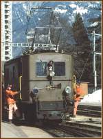 Ge 2/4 222 rangiert in Landquart.