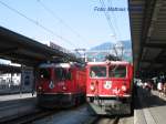 Ge 4/4 und Ge 6/6 der RhB in Chur.