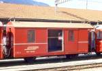 DZ 4004II GEPCK- und POSTWAGEN am 08.09.1990 in Chur - Baujahr 1908 - RASTATT/PAG - Fahrzeuggewicht 7t - Zuladung 5t - LP 8,72m - V = 60km/h.