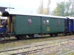 Gepckwagen D 4052 auf dem Festgelnde am Dampflokfest in Untervaz am 29.10.2006