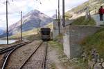 RhB Bernina Ospizio: die Schüttrampe am 21.08.2006.