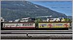 Zum Glück gibt es noch Güterverkehr auf der RhB, wofür eine ganze Flotte von Haik dient. Chur Gbf, (23.04.2020)