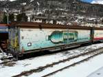 RhB - Gterwagen Haikqq-y 5168 Abgestellt in Samedan am 07.04.2010