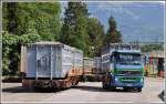 Die Zulieferung aus den Bündner Tälern an A&M Recycling oder die KVA in Untervaz-Trimmis erfolgt vielfach mit Abrollcontainern.