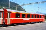 RhB - AB 1565 am 23.08.2000 in Landquart - 1./2.Klasse Einheitspersonenwagen (Typ II) - bernahme 31.12.1975 - FFA/SWP - Fahrzeuggewicht 15,00t - Sitzpltze 18/28 - LP 18,50m - zulssige