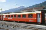 RhB - AB 1568 am 02.10.1999 in Landquart - 1./2.Klasse Einheitspersonenwagen (Typ II) - bernahme 30.01.1976 - FFA/SWP - Fahrzeuggewicht 15,00t - Sitzpltze 18/28 - LP 18,50m - zulssige