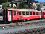 RhB - 2 Kl. Personenwagen B 2456 im Bahnhofsareal von St.Moritz am 20.04.2007