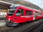 Steuerwagen Bt 528.02 im Bf. SAMEDAN, 22/10/2019