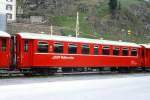 RhB - B 2229 am 29.06.1990 in St.Moritz - 2.Klasse Personenwagen schwere Stahlbauart - Baujahr 1931 - SIG/RhB - Fahrzeuggewicht 23,00t - Sitzpltze 52 - LP 15,93m - zulssige Geschwindigkeit 80 km/h