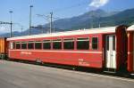 RhB - B 2264 am 23.08.2000 in Landquart - 2.Klasse Spitzenverkehrs-Personenwagen fr Stammnetz mit Drehgestellen lterer Wagen - bernahme: 30.05.1986 - FFA/RhB/SWP - Fahrzeuggewicht 18,00t -
