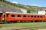RhB - B 2282 am 07.10.1999 in Scuol - 2.Klasse Personenwagen in schwerer Stahlbauart - Baujahr 1930 - SWS/RhB - Fahrzeuggewicht 23,00t - Sitzpltze 44 - LP 16,44m - zulssige Geschwindigkeit 80 km/h