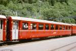 RhB - B 2317 am 07.06.1997 in Chur Sand - 2.Klasse Einheitspersonenwagen (Typ I) in Leichtmetallbauart fr Arosa-Bahn - Baujahr 1969 - FFA/SWP - Fahrzeuggewicht 13,00t - Sitzpltze 64 - LP 18,42m -