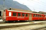 RhB - B 2330 am 19.03.1999 in Landquart - 2.Klasse Personenwagen - Mitteleinstiegswagen mittelschwerer Stahlbauart - bernahme: 05.06.1948 - SWS - Fahrzeuggewicht 21,00t - Sitzpltze 64 - LP 17,63m -