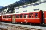 RhB - B 2331 am 02.09.1995 in Disentis - 2.Klasse Personenwagen - Mitteleinstiegswagen mittelschwerer Stahlbauart - bernahme: 15.08.1948 - SWS - Fahrzeuggewicht 21,00t - Sitzpltze 64 - LP 17,63m -