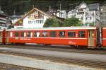 RhB - B 2347 am 12.08.1991 in Disentis - 2.Klasse Einheitspersonenwagen (Typ 1) - bernahme 23.01.1963 - FFA/SIG/RhB - Fahrzeuggewicht 18,00t - Sitzpltze 64 - LP 18,42m - zulssige Geschwindigkeit