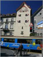 Seit kurzem ist die Obertorkreuzung in Chur mit Lichtsignalen ausgerstet, die jedoch von vielen Autofahrern bersehen werden, wie mein Augenschein gestern zeigte.