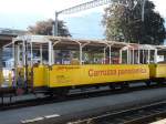 RhB - Carrozza Panoramica  B 2100 im Bahnhof landquart am 26.07.2009