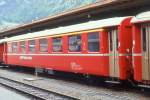 RhB - A 1230 am 15.05.1991 in Chur - 1.Klasse Einheitspersonenwagen Typ I - bernahme 10.06.1965 - FFA/SIG - Fahrzeuggewicht 18,00t - Sitzpltze 36 - LP 18,42m - zulssige Geschwindigkeit 90 km/h -