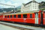 RhB - A 1230 am 28.06.1995 in St.Moritz - 1.Klasse Einheitspersonenwagen Typ I - bernahme 10.06.1965 - FFA/SIG - Fahrzeuggewicht 18,00t - Sitzpltze 36 - LP 18,42m - zulssige Geschwindigkeit 90