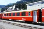 RhB - A 1241 am 23.08.1997 in Disentis - 1.Klasse Einheitspersonenwagen Typ I - bernahme 03.12.1965 - FFA/SIG - Fahrzeuggewicht 19,00t - Sitzpltze 36 - LP 18,42m - zulssige Geschwindigkeit 90 km/h