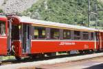 RhB - A 1262 am 17.07.1989 in Brusio - 1.Klasse Personenwagen fr Bernina-Express, verkrzter Einheitspersonenwagen Typ II - bernahme 11.09.1978 - FFA/SWP - Fahrzeuggewicht 15,00t - Sitzpltze 30 -