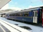 RhB - Speisewagen 2 Kl. WR 3815 in St. Moritz am 16.02.2014