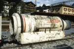 RhB - AVN ArgeVereina Nord  4  am 13.05.1994 in Klosters - Remixer - Baujahr ? - Mhlhuser - Hinweis: gescanntes Dia  