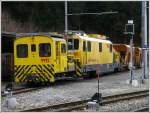 Der Fahrleitungsunterhalt hat in Reichenau-Tamins zwei Fahrzeuge abgestellt.