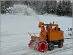 Die Gleise in Pontresina mussten am 24.12.09 vom Schnee befreit werden. (Hans) 